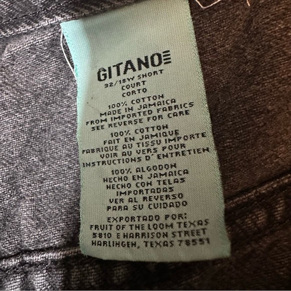 Vtg 90s Gitano Jeans High Rise Tapered Leg Black 18 short - Picture 3 of 8